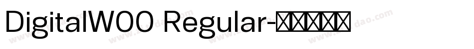 DigitalW00 Regular字体转换
